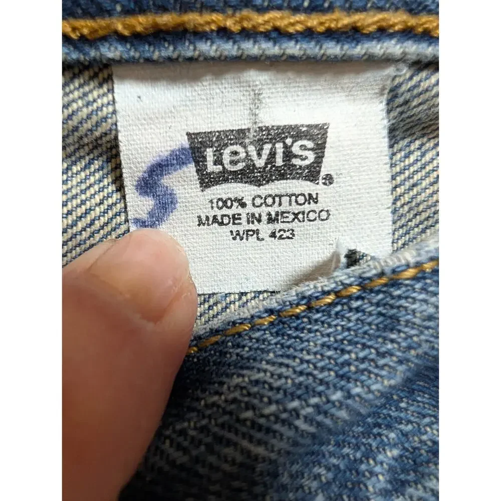 Levi's 501 XX Jeans Mens 38x32 Vintage Button Fly Medium Wash Denim